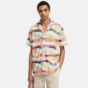 Scotch & Soda Aop Toweling short sleeve terry cloth shirt XXL